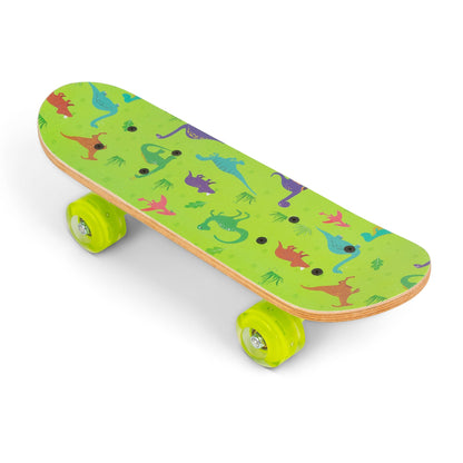 DINOSAUR SKATEBOARD WITH FLASHING WHEELS 17 INCHES
