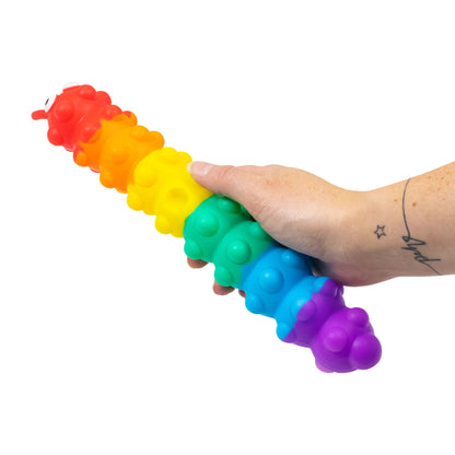 CHENILLE ARC-EN-CIEL À POUSSER ET À SUCCION LUMINEUX