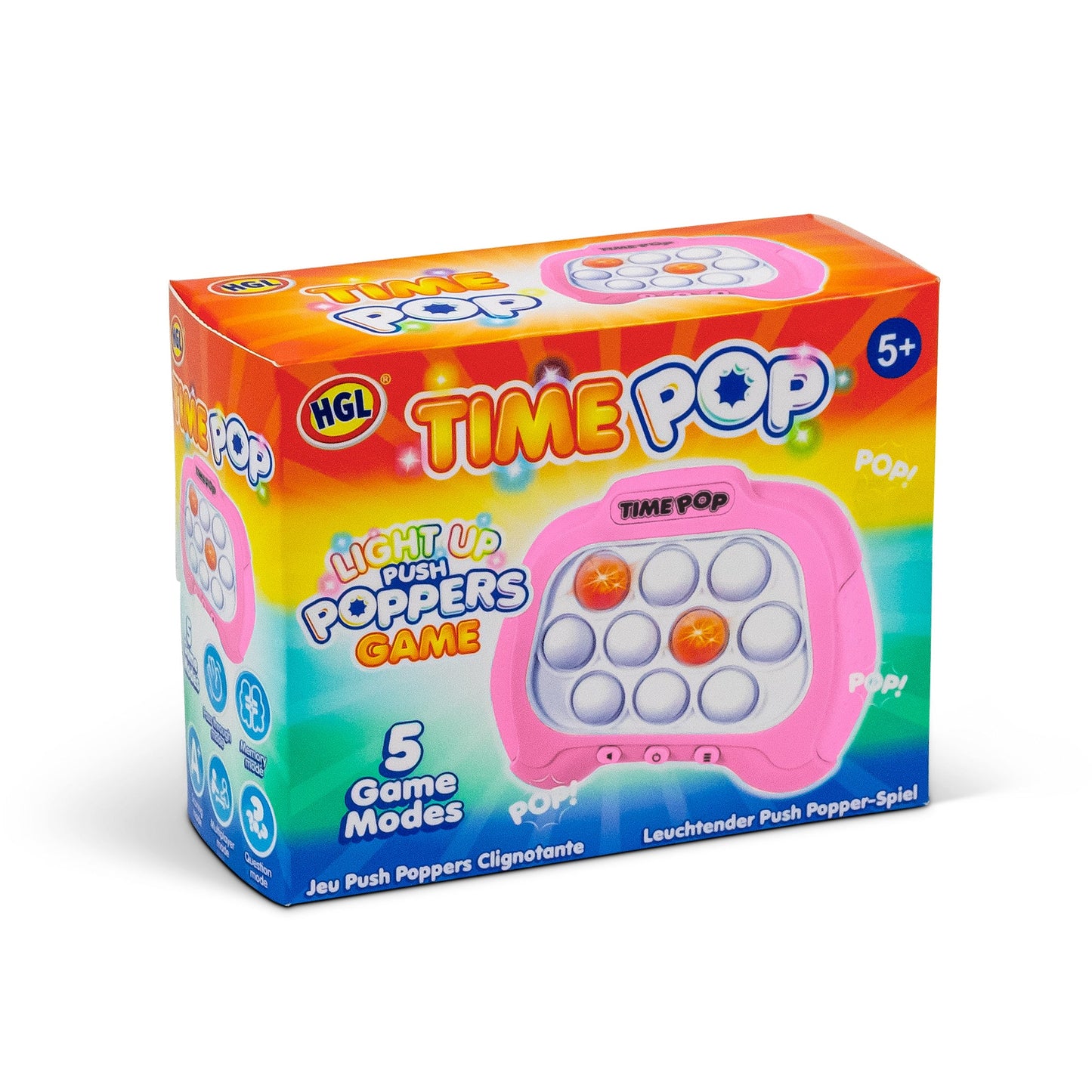 Jeu de poppers lumineux Time Pop Rose