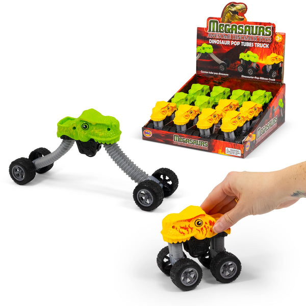 CAMION DE TUBES POP DINOSAURES