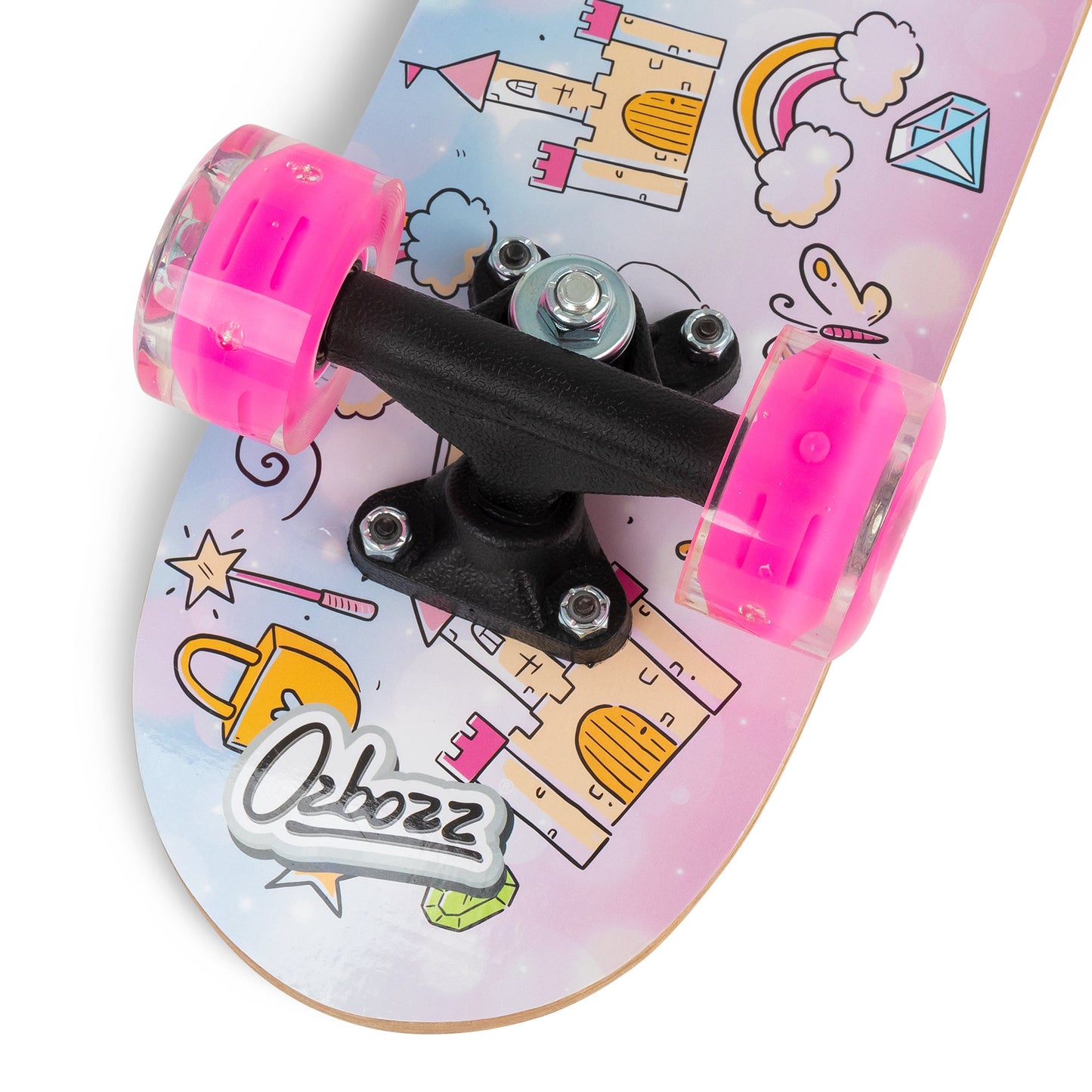 SKATEBOARD PRINCESSES AVEC ROUES CLIGNOTANTES 17 POUCES