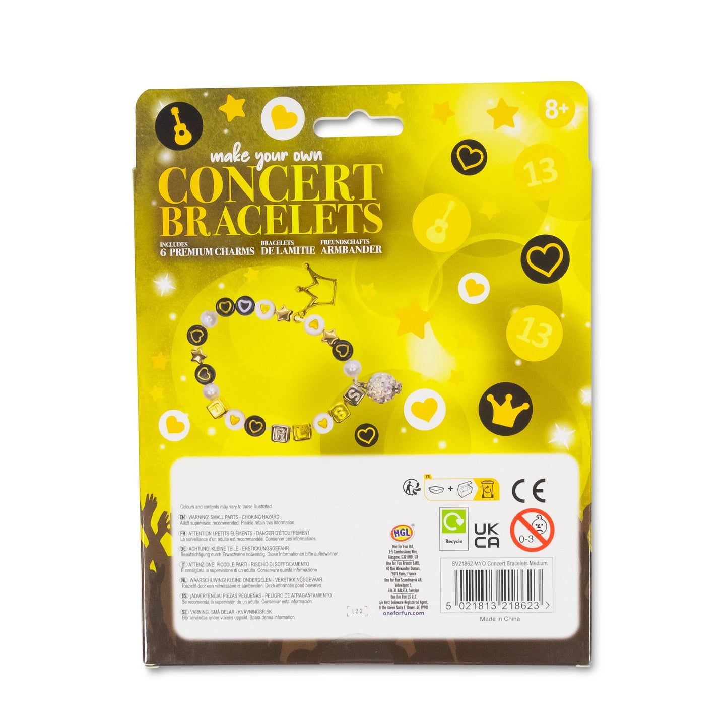 BRACELETS DE CONCERT - ASSORTIMENT MOYEN EN CDU