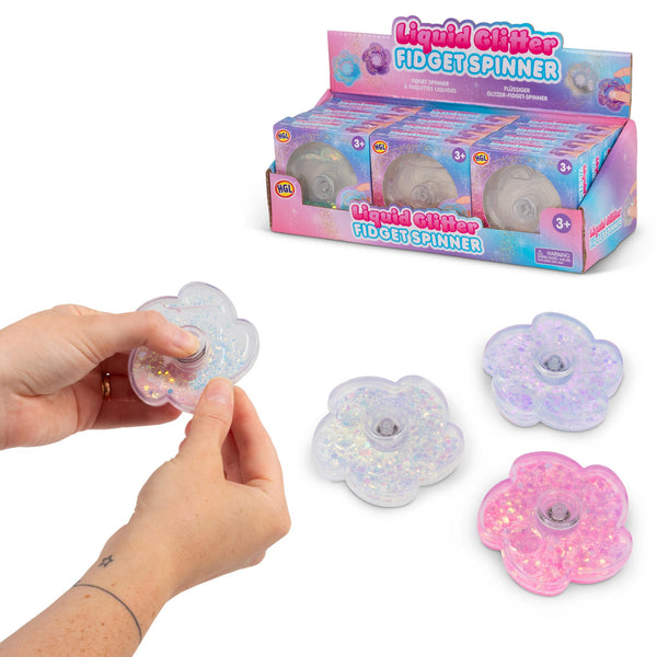 FIDGET SPINNER À PAILLETTES LIQUIDES