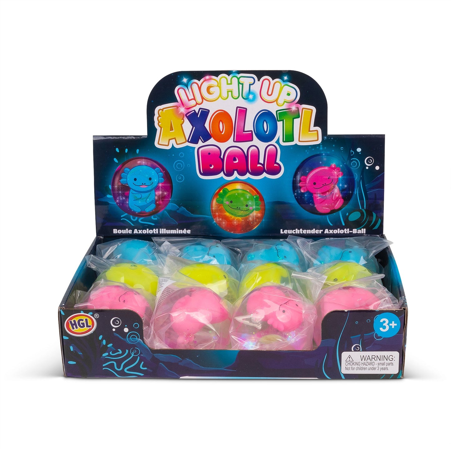BOULE D'EAU AXOLOTL CLIGNOTANTE