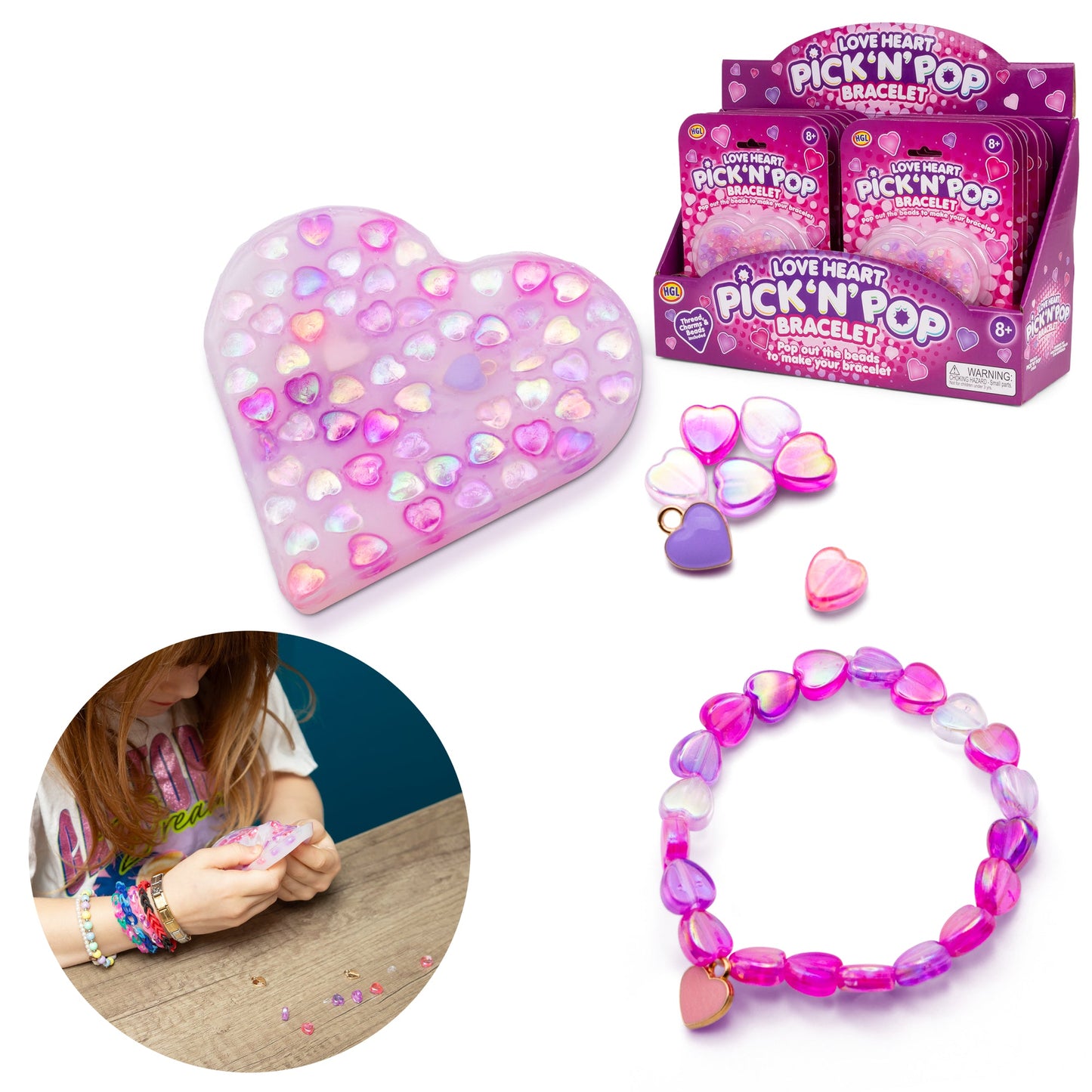 Bracelets Pick &amp; Pop Love Heart