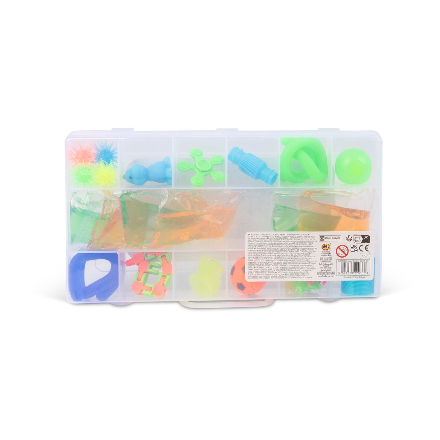 ENSEMBLE DE SLIME SENSORIEL DINOSAURE