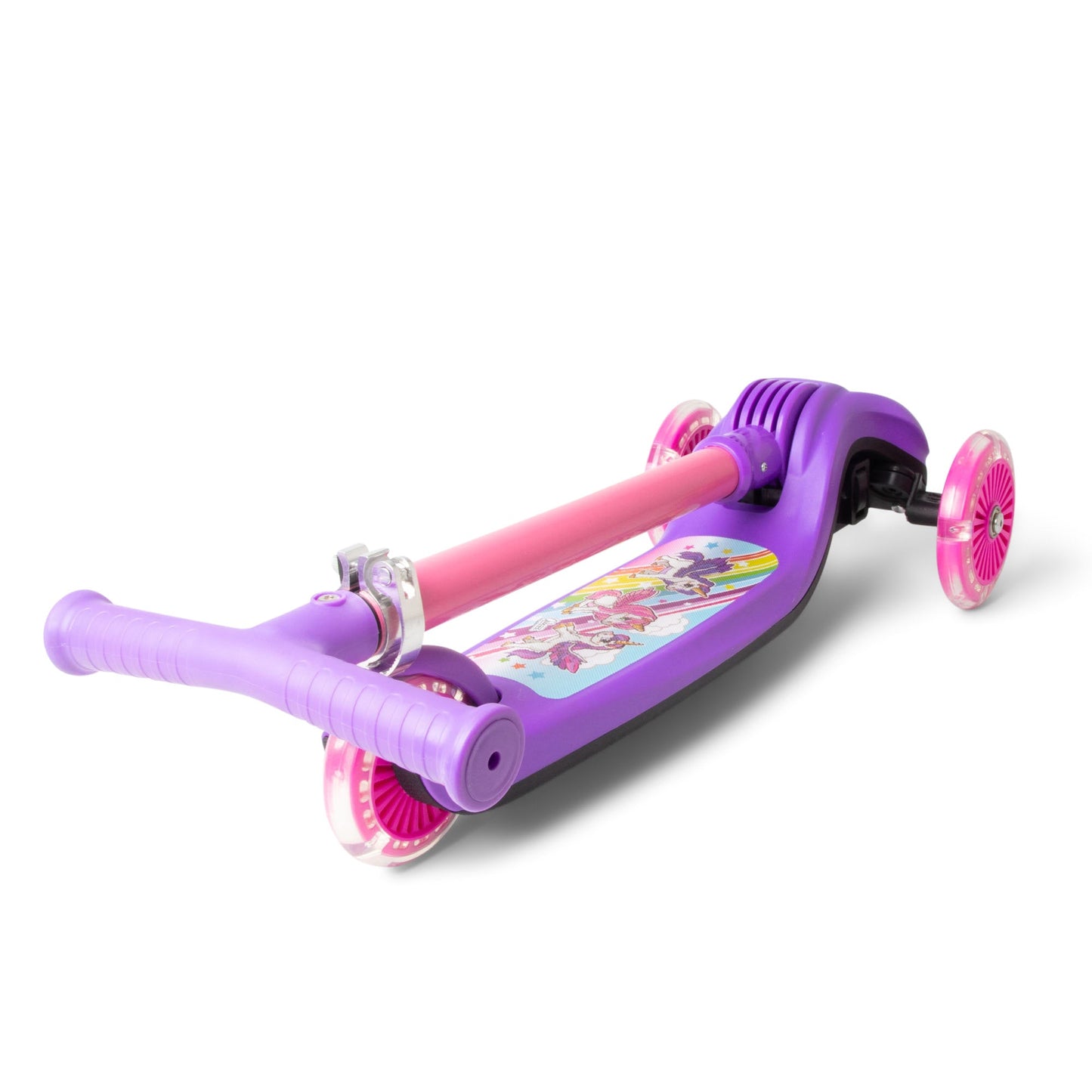 Trottinette lumineuse pliable UNICORN TRAIL TWIST