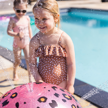 Inflatable Water Sprayer Ball - Rose/Gold - Safari Chic