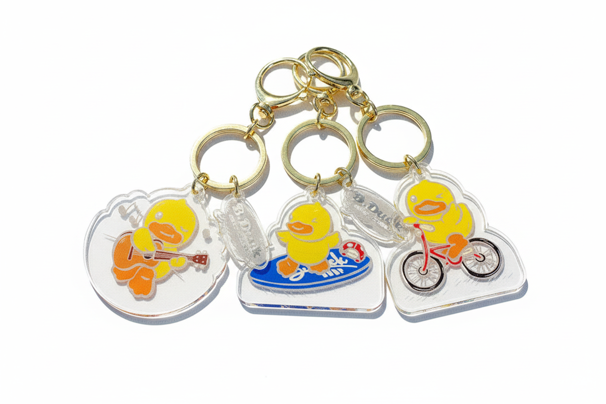 Holiday Duck Keychain