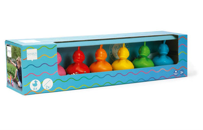 Caja de pato de pesca - arcoiris