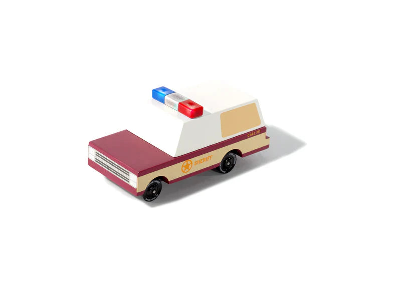 Candycar World Holz-Polizeiauto - Shérif