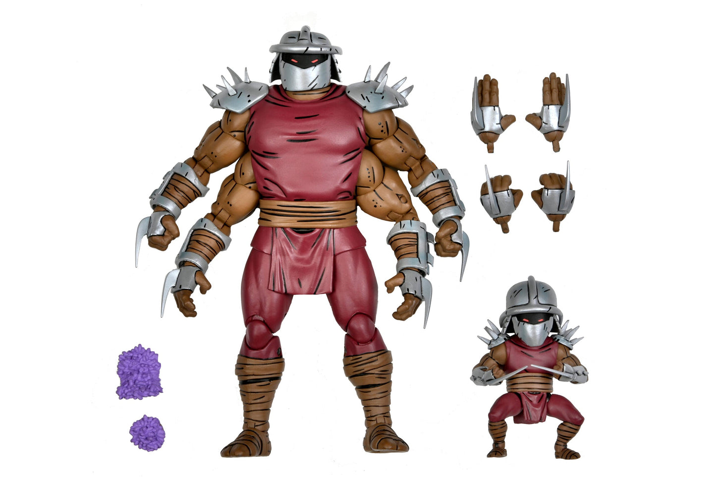 Figura de acción de Shredder Clone y Mini Shredder 
