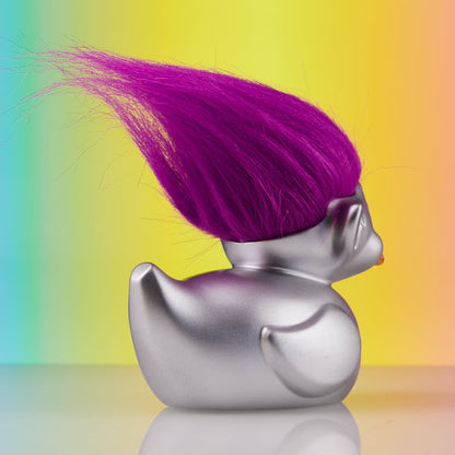 Canard Good Luck Trolls: Silver Troll TUBBZ (First Edition) - vue 4