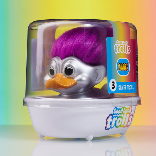 Canard Good Luck Trolls: Silver Troll TUBBZ (First Edition) - vue 2