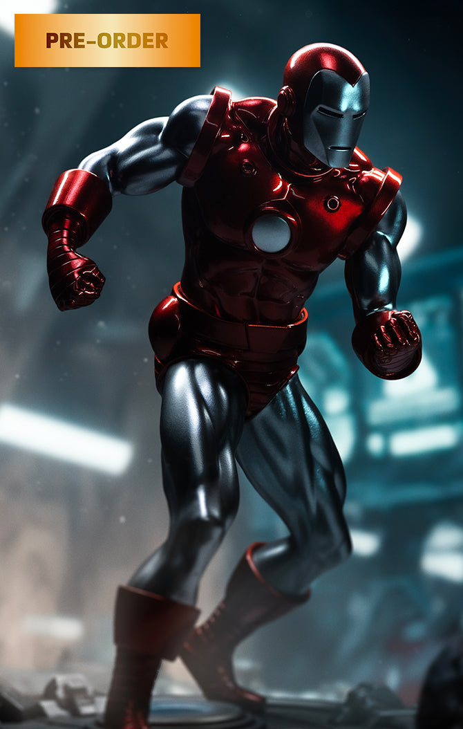 Statue Iron Man Red & Chrome - Marvel Comics - Art Scale 1/10