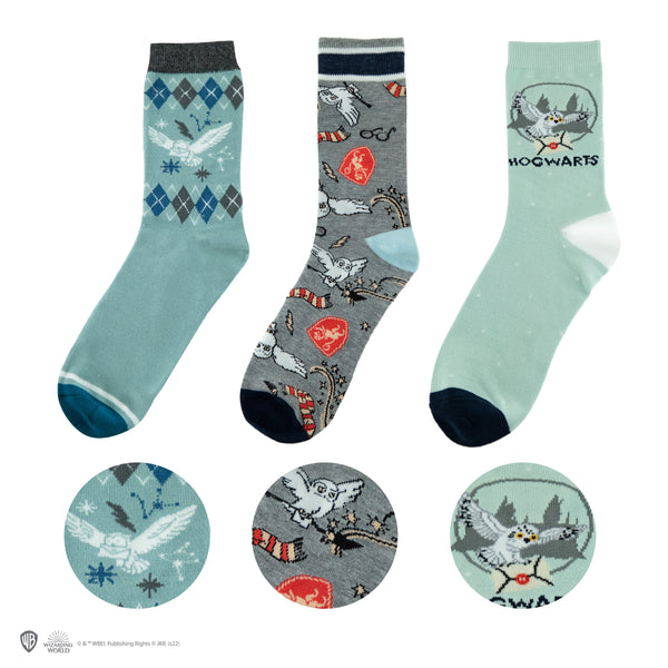 Set of 3 Pairs of Hedwig Socks