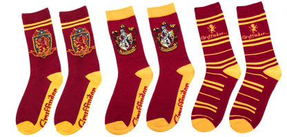 Set de 3 Paires de Chaussettes Gryffondor