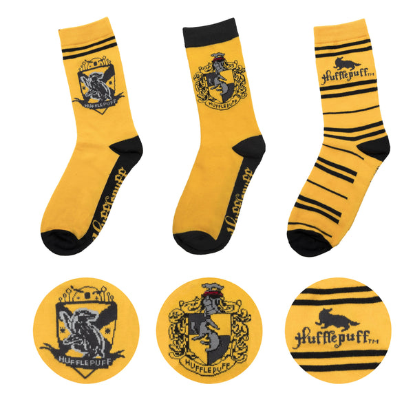 Set of 3 Pairs of Hufflepuff Socks