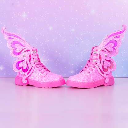 CHAUSSURES DE FÉE À PAILLETTES - ROSE