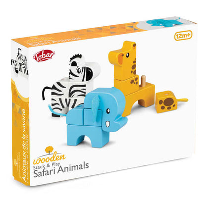 Apilar y jugar - Animales de safari