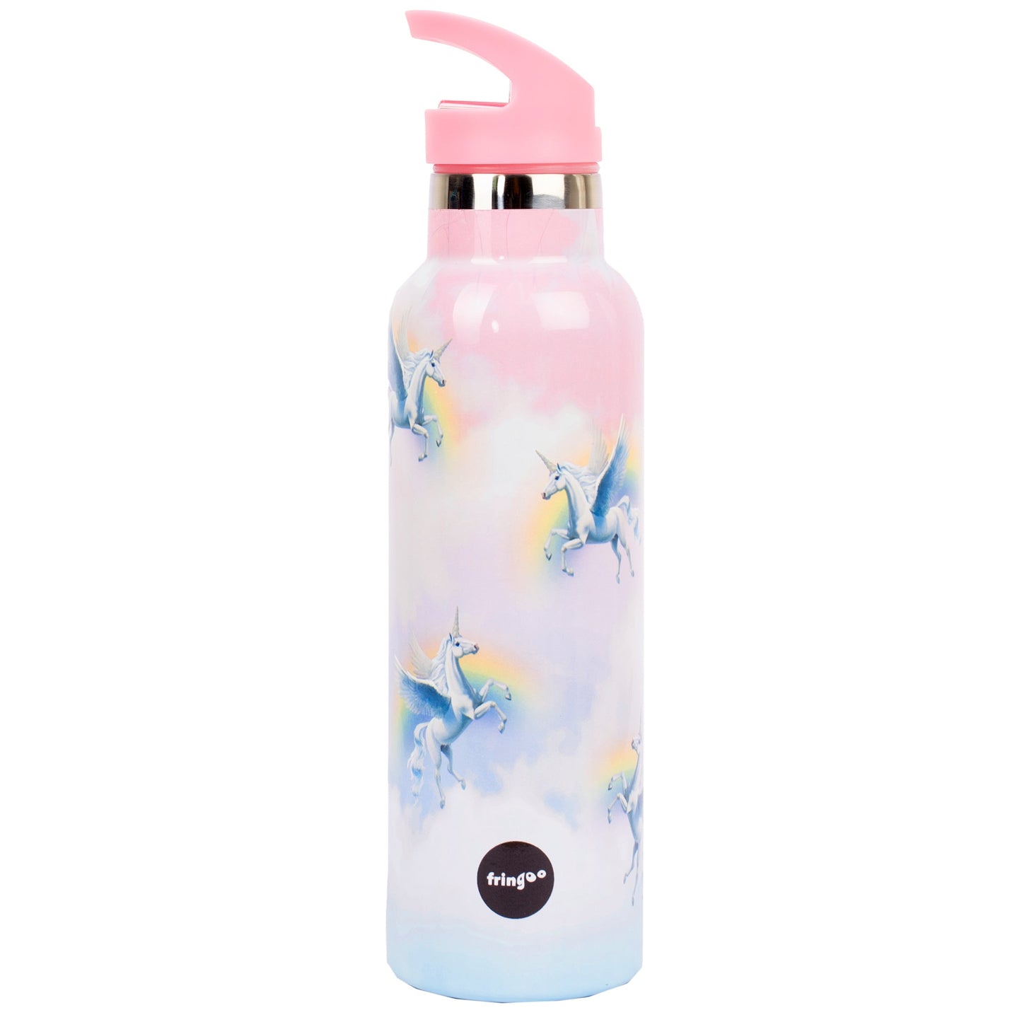 Gourde en acier inoxydable avec paille 600ml – licorne Sky