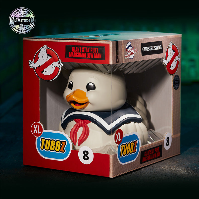 Canard Bibendum Chamallow géant XL Stay Puft Ghostbusters TUBBZ | Cosplaying Ducks Numskull