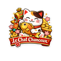 Sticker Maneki Neko Poisson Koi – Le Chat Chanceux