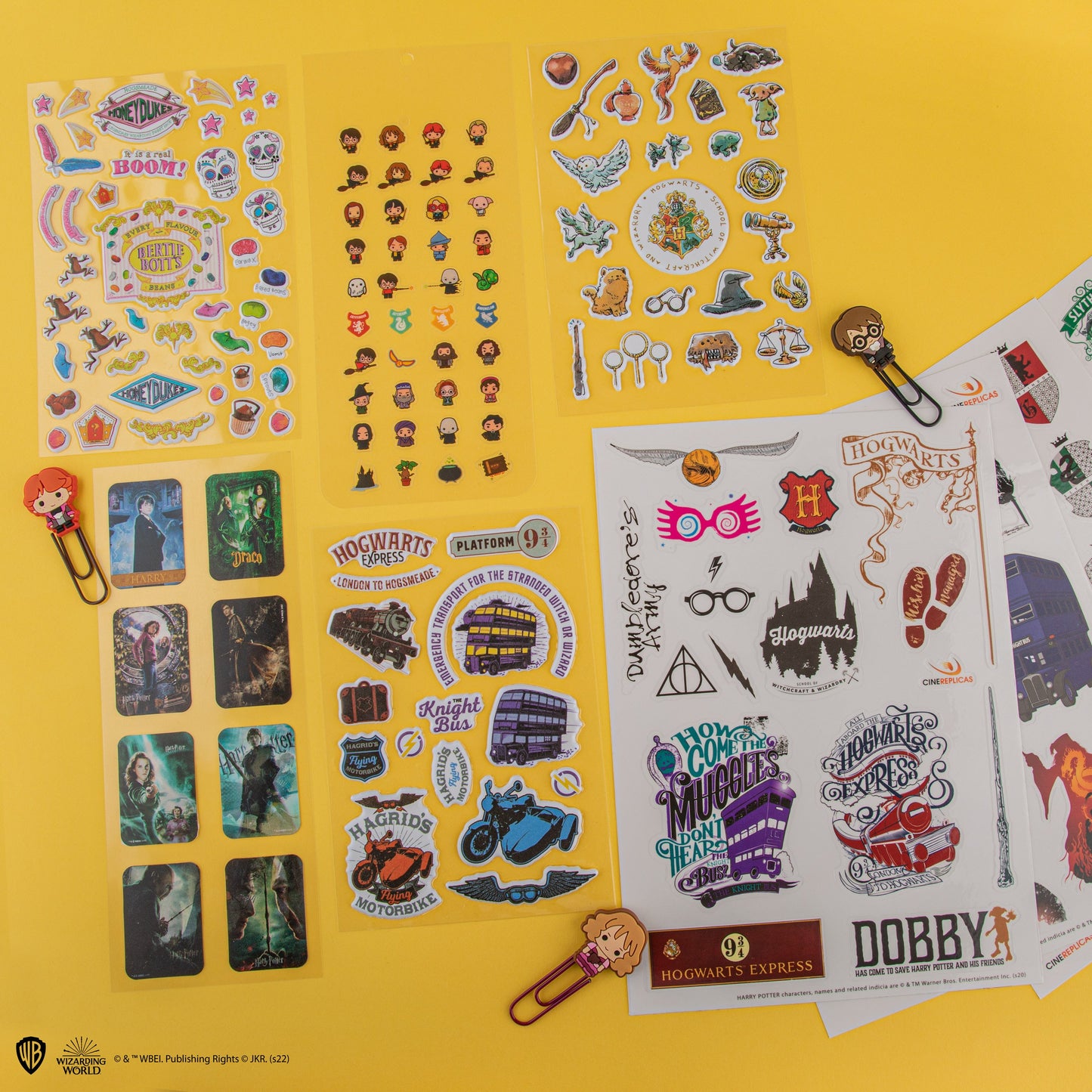 La collection complète des autocollants Harry Potter