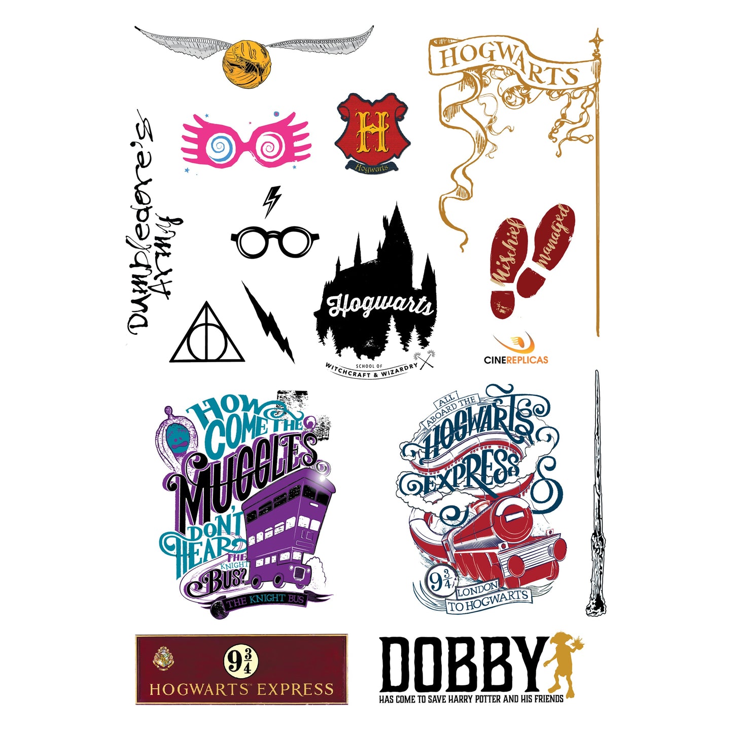 Autocollants Harry Potter