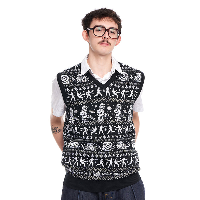 Débardeur de Noël Tricoté Stormtrooper