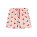 Swim Trunks - Beige/Red - Crabby