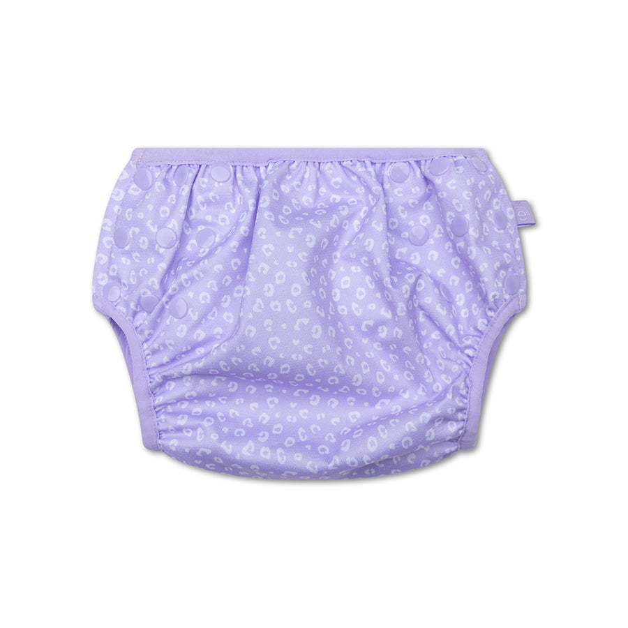 Swim Diaper - Lila - Leopard