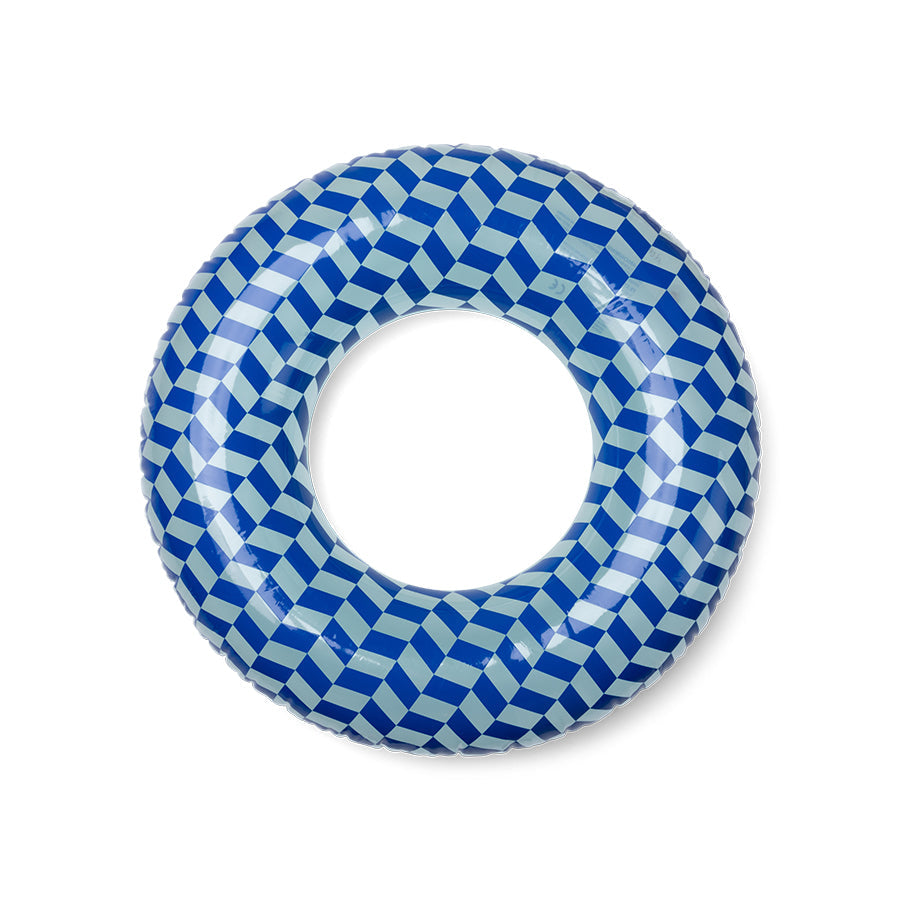 Swim Ring - Blue - Checkmate - Ø 90 cm