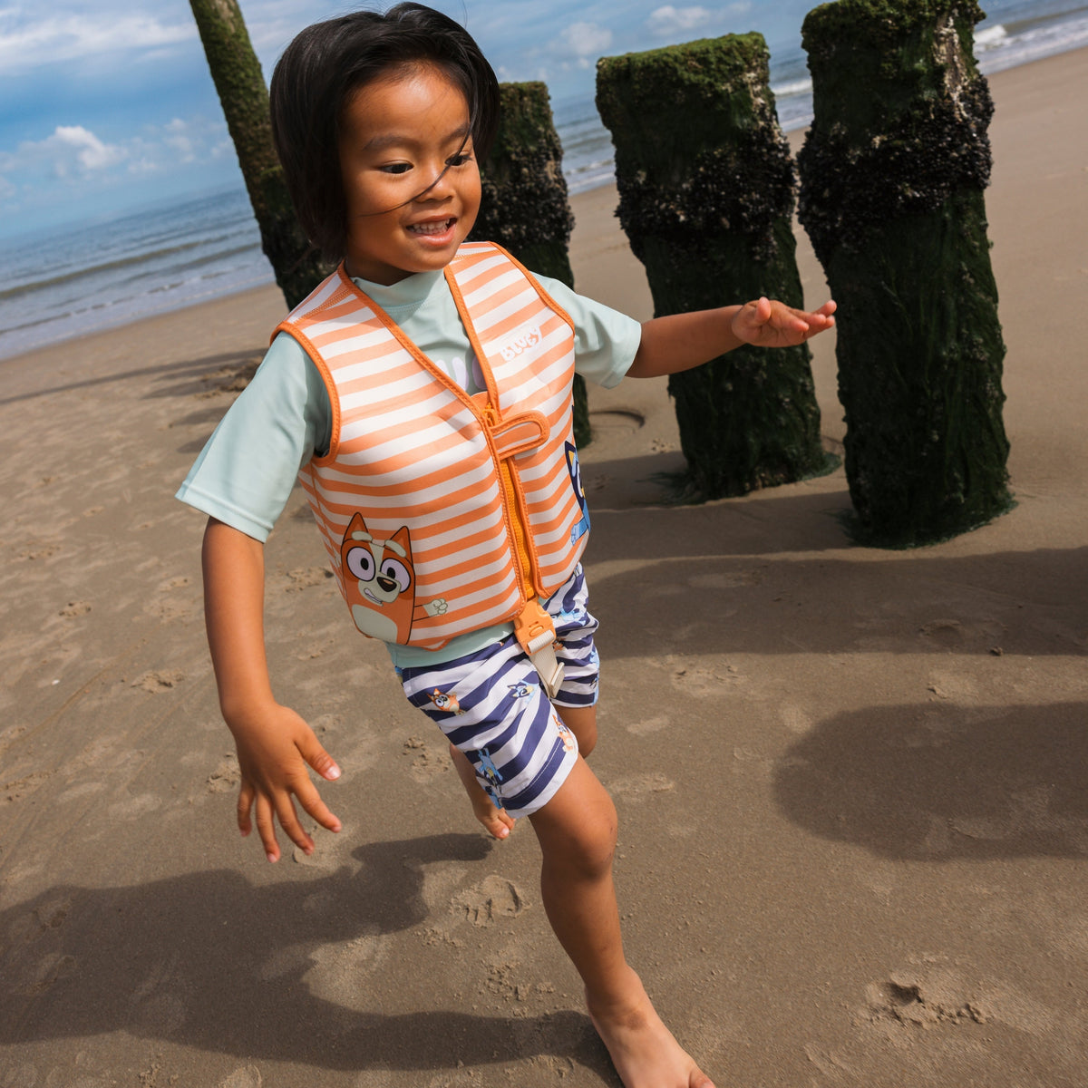 Swim Vest - Orange - Bluey