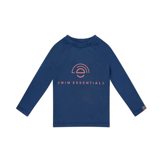 Swimming T-Shirt - Long Sleeve - Dark Blue - Pure Tone