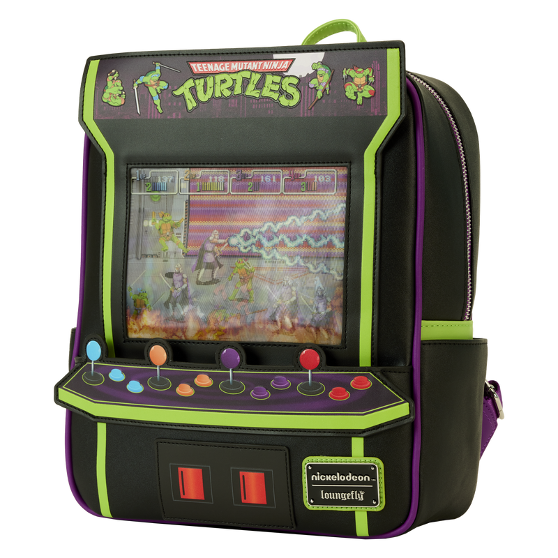 Teenage Mutant Ninja Turtles Mini Backpack - Arcade Vintage Lenticular