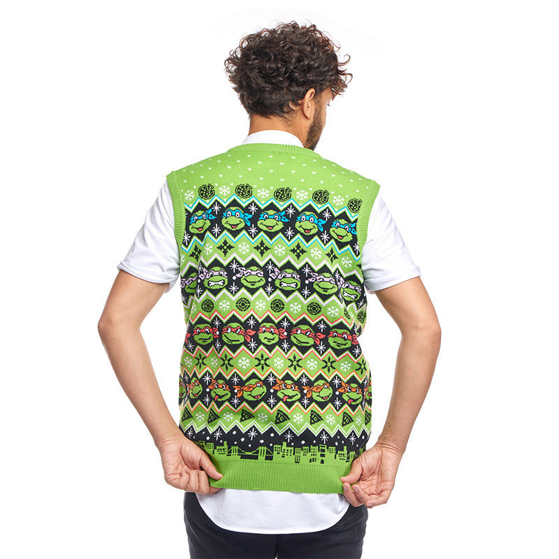 Débardeur de Noël Tricoté Les Tortues Ninja