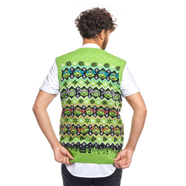 Débardeur de Noël Tricoté Les Tortues Ninja