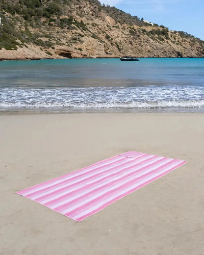 Toalla de playa de microfibra con imanes – AURA