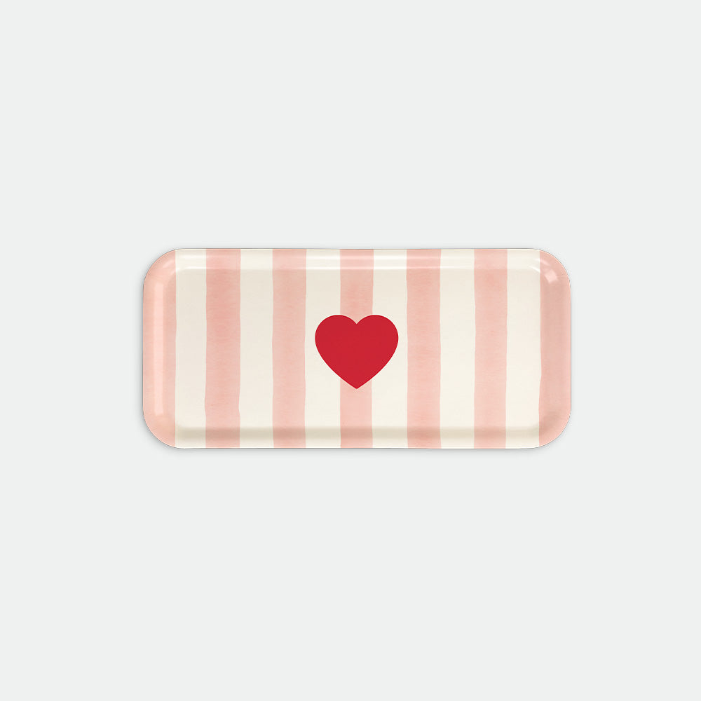 Pink stripes - Coffee Tray