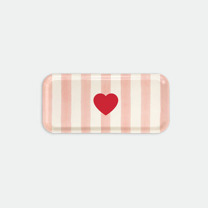 Pink stripes - Coffee Tray