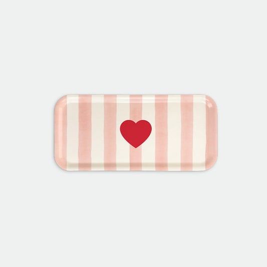 Pink stripes - Coffee Tray