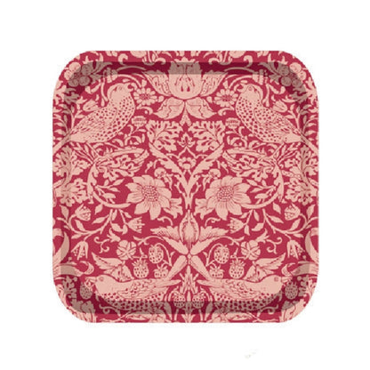 Plateau William Morris - ACS Raspberry 20x20 cm