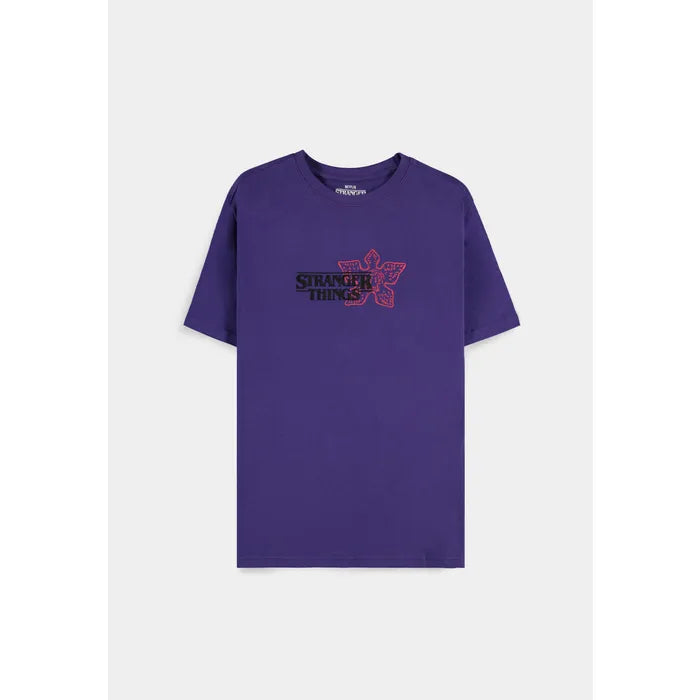 Stranger Things T-shirt - Demogorgon Paars