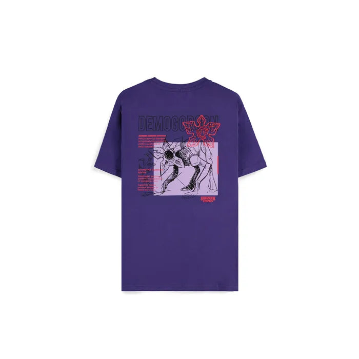 Camiseta de Stranger Things - Demogorgon Morado