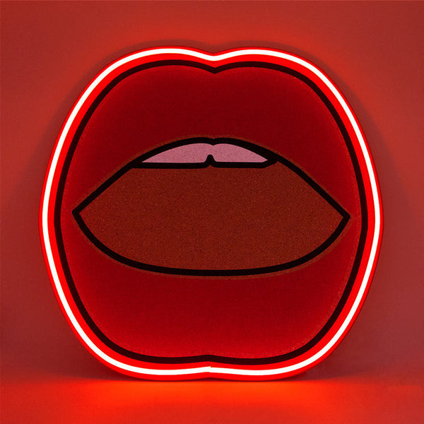Tableau Liège Néon Mouth Locomocean | Boutique d'objets cadeaux designs 