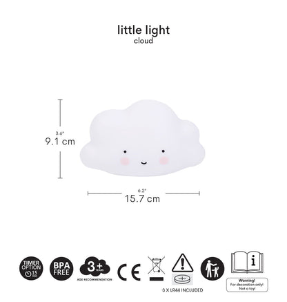 Petite veilleuse Nuage – vue 4 – A Little Lovely Company