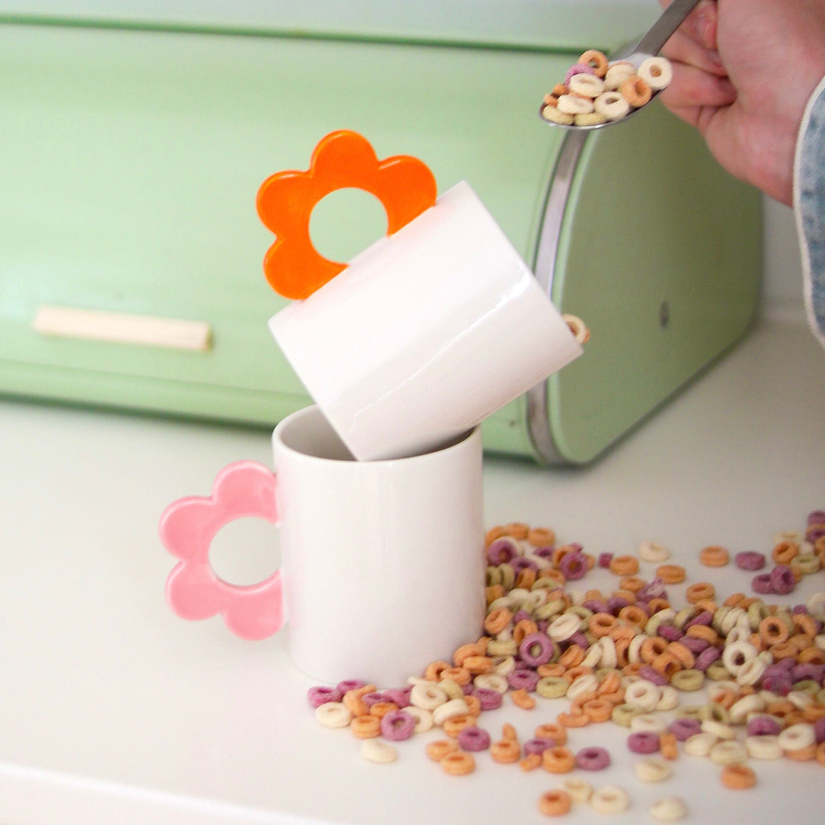 Mug Fleur orange