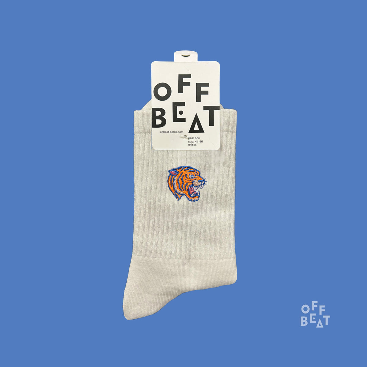Chaussettes Brodées Tête de Tigre – vue 3
