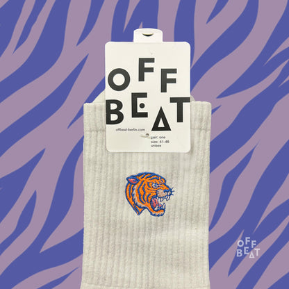 Chaussettes Brodées Tête de Tigre – vue 2